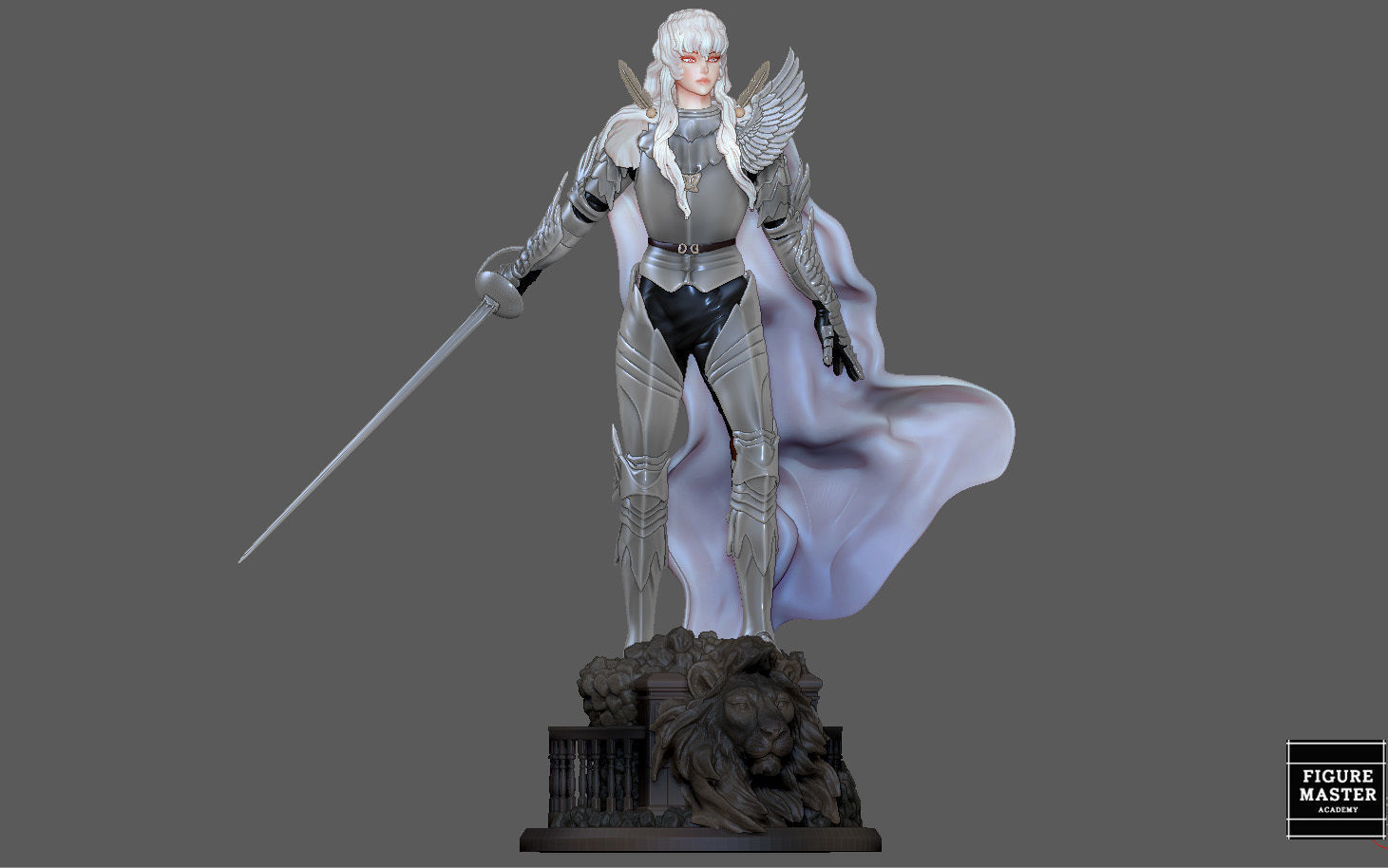 BERSERK GRIFIFTH HAWK KNIGHT FANTASY ANIME SWORD CHARACTER 3D print model_3