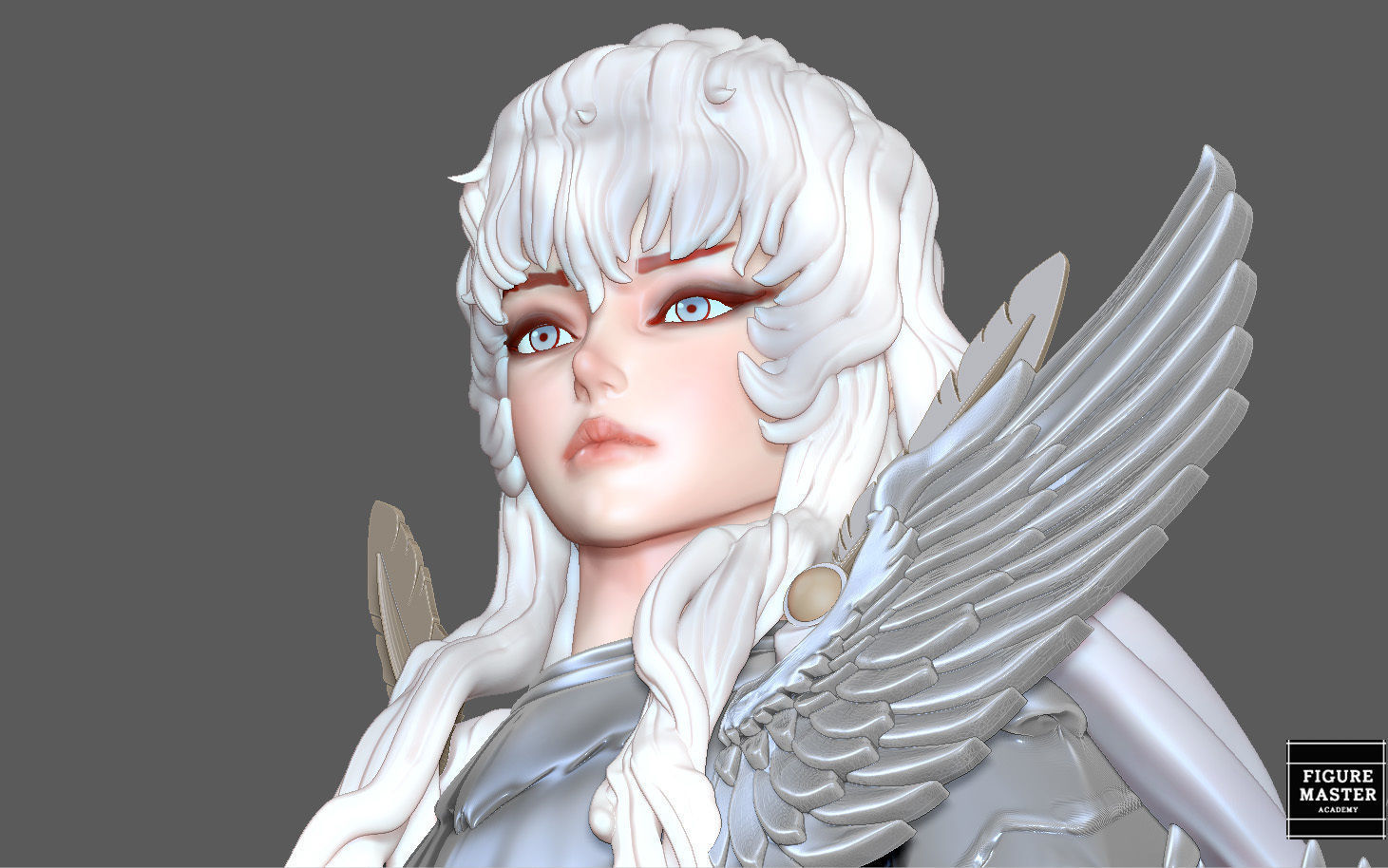 BERSERK GRIFIFTH HAWK KNIGHT FANTASY ANIME SWORD CHARACTER 3D print model_19