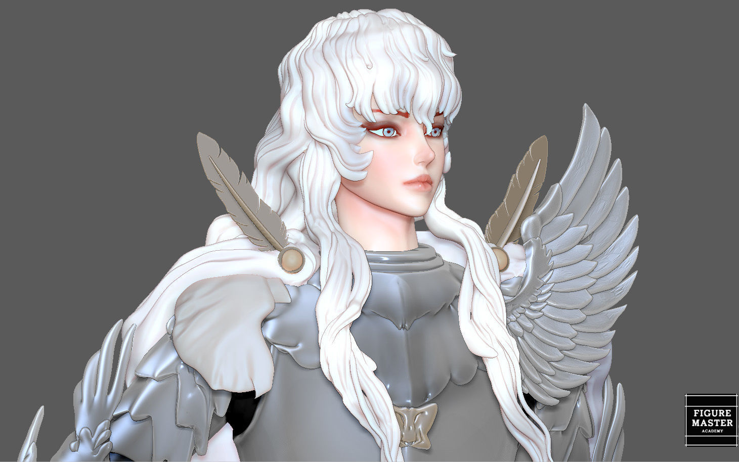 BERSERK GRIFIFTH HAWK KNIGHT FANTASY ANIME SWORD CHARACTER 3D print model_16