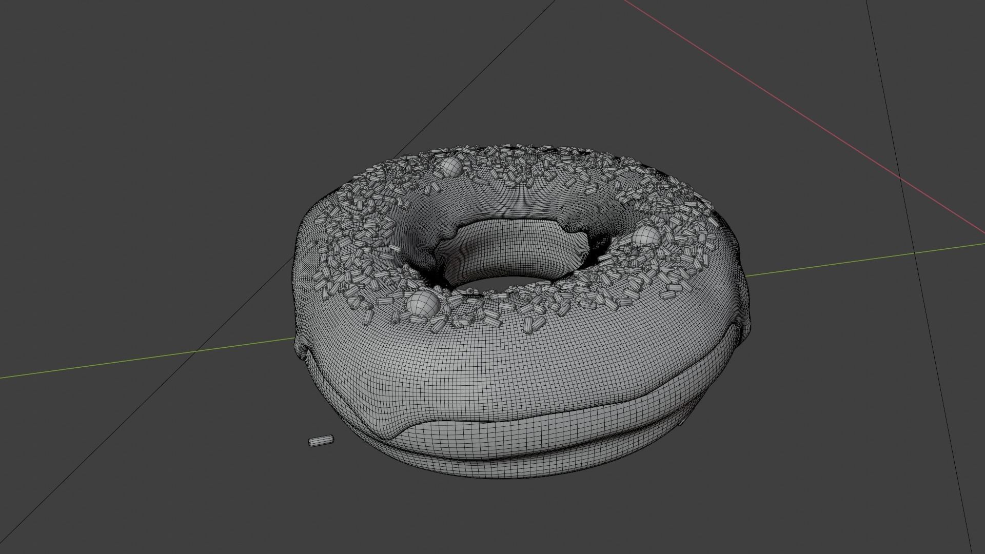 Stylized Donut PBR Free 3D model_4