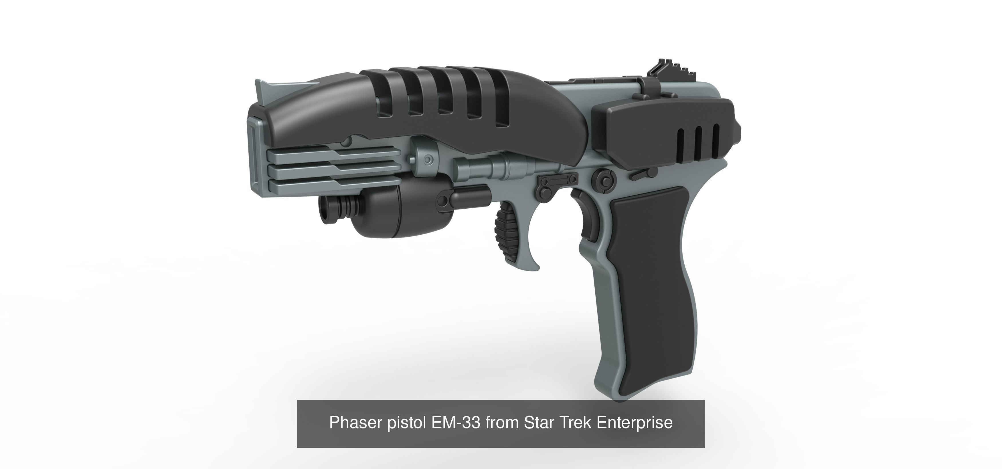 Hero MACO Rifle and Pistol EM-33 from Star Trek Enterprise 3D Model Collection_3