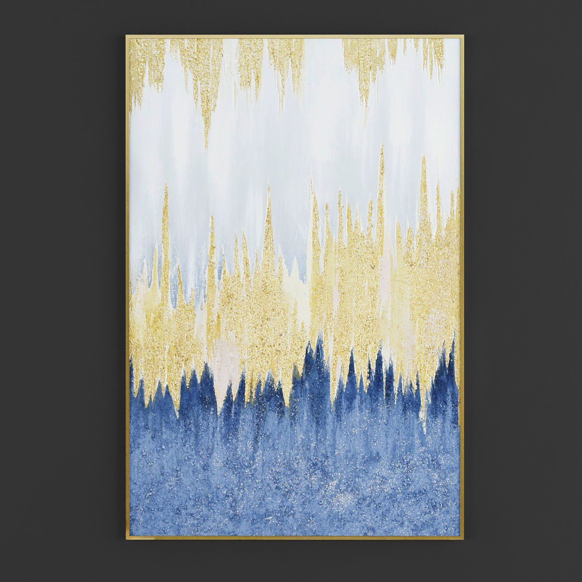 Pictures219 abstract painting - gold 3D model_1