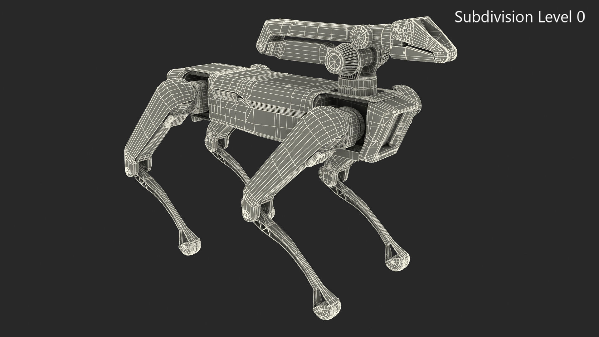 SpotMini Boston Dynamics with Manipulator 3D model_18
