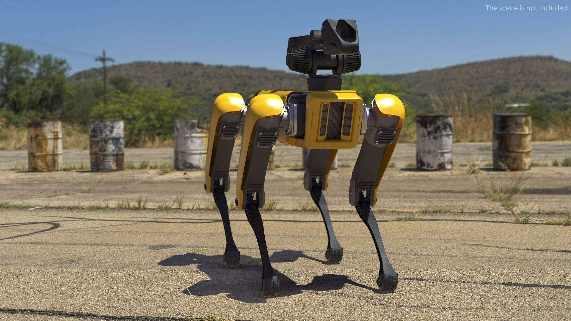 SpotMini Boston Dynamics with Manipulator 3D model_4