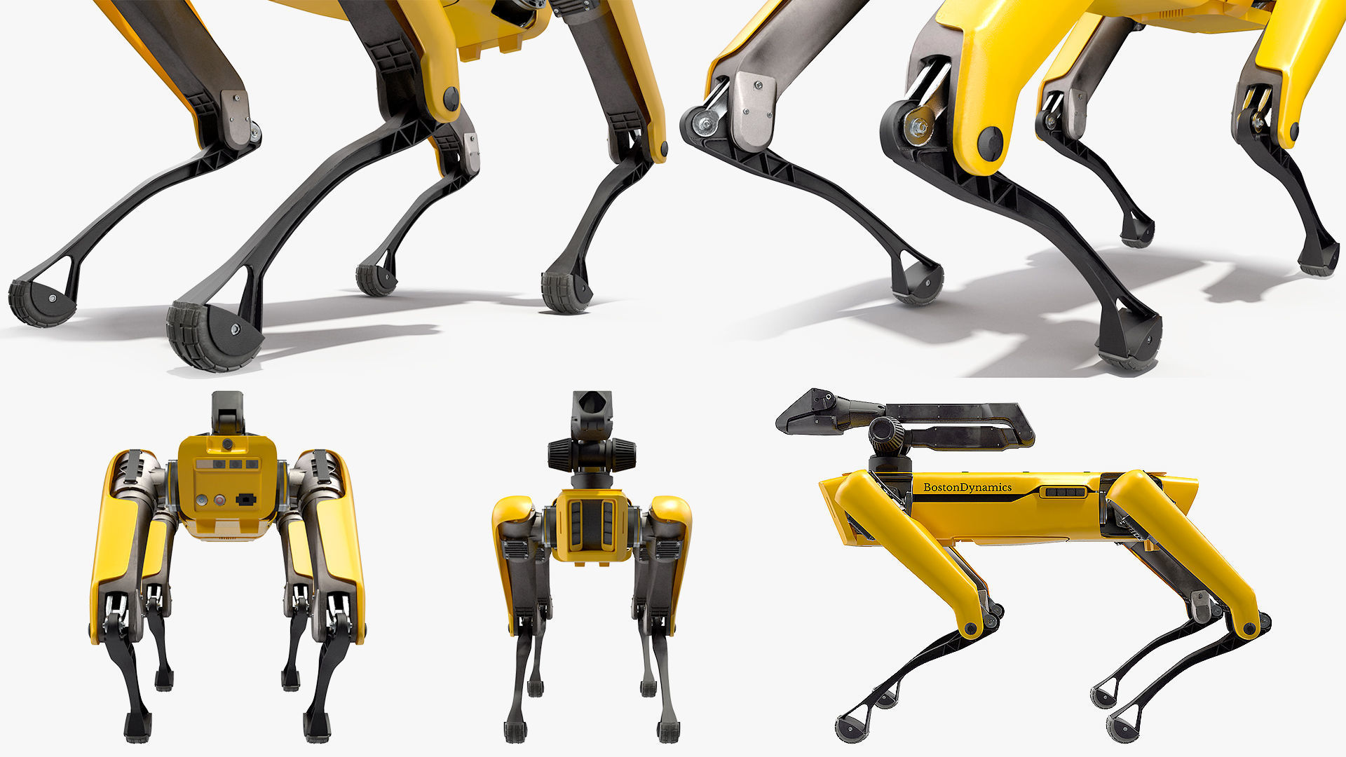 SpotMini Boston Dynamics with Manipulator 3D model_17