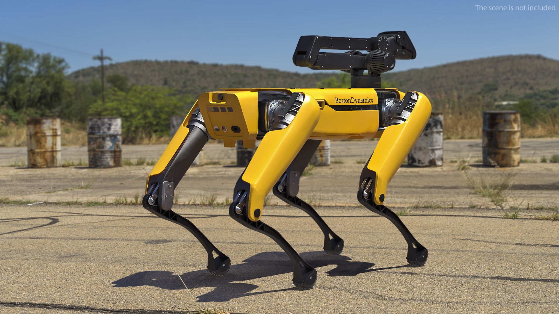 SpotMini Boston Dynamics with Manipulator 3D model_5