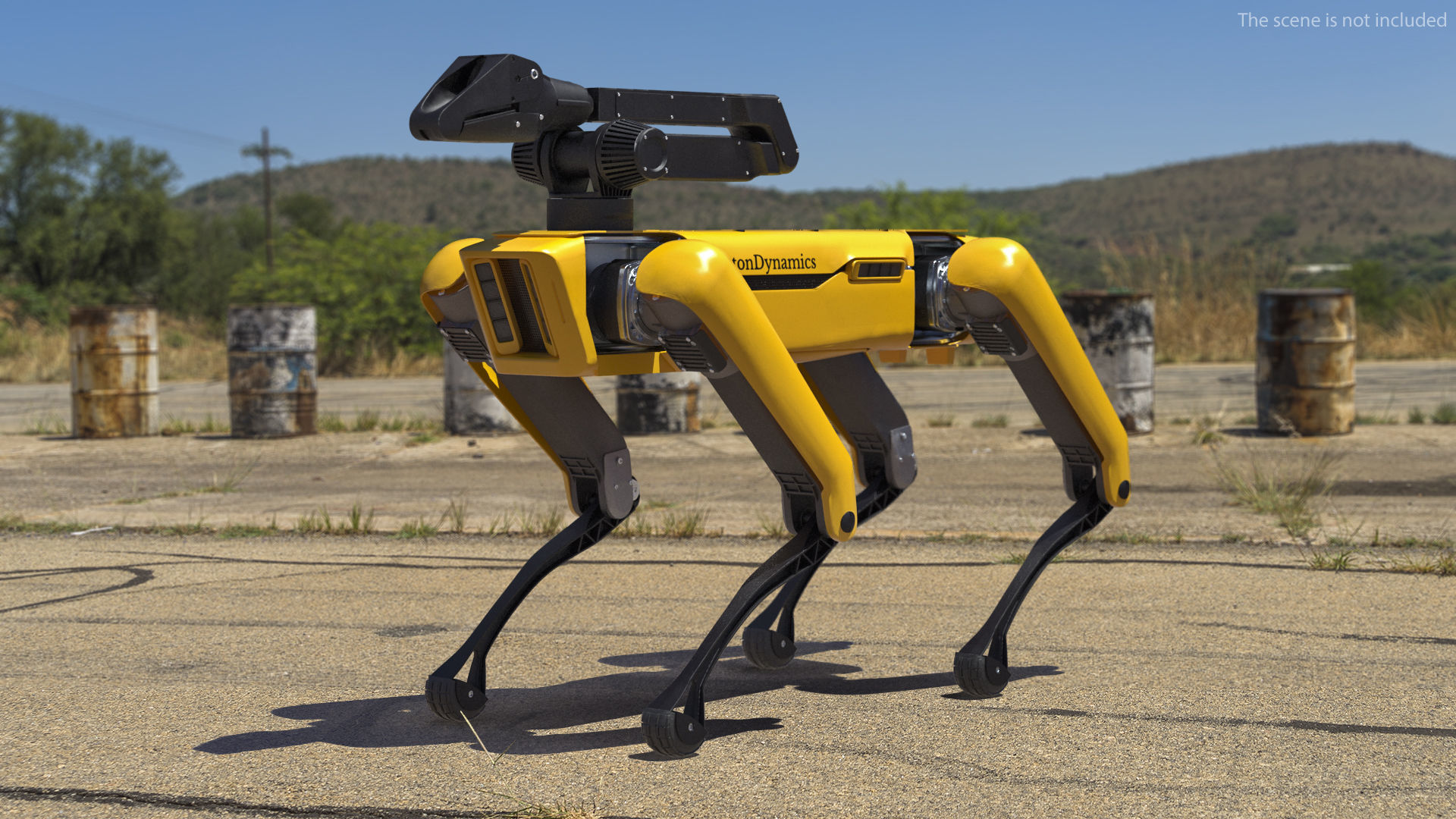 SpotMini Boston Dynamics with Manipulator 3D model_3