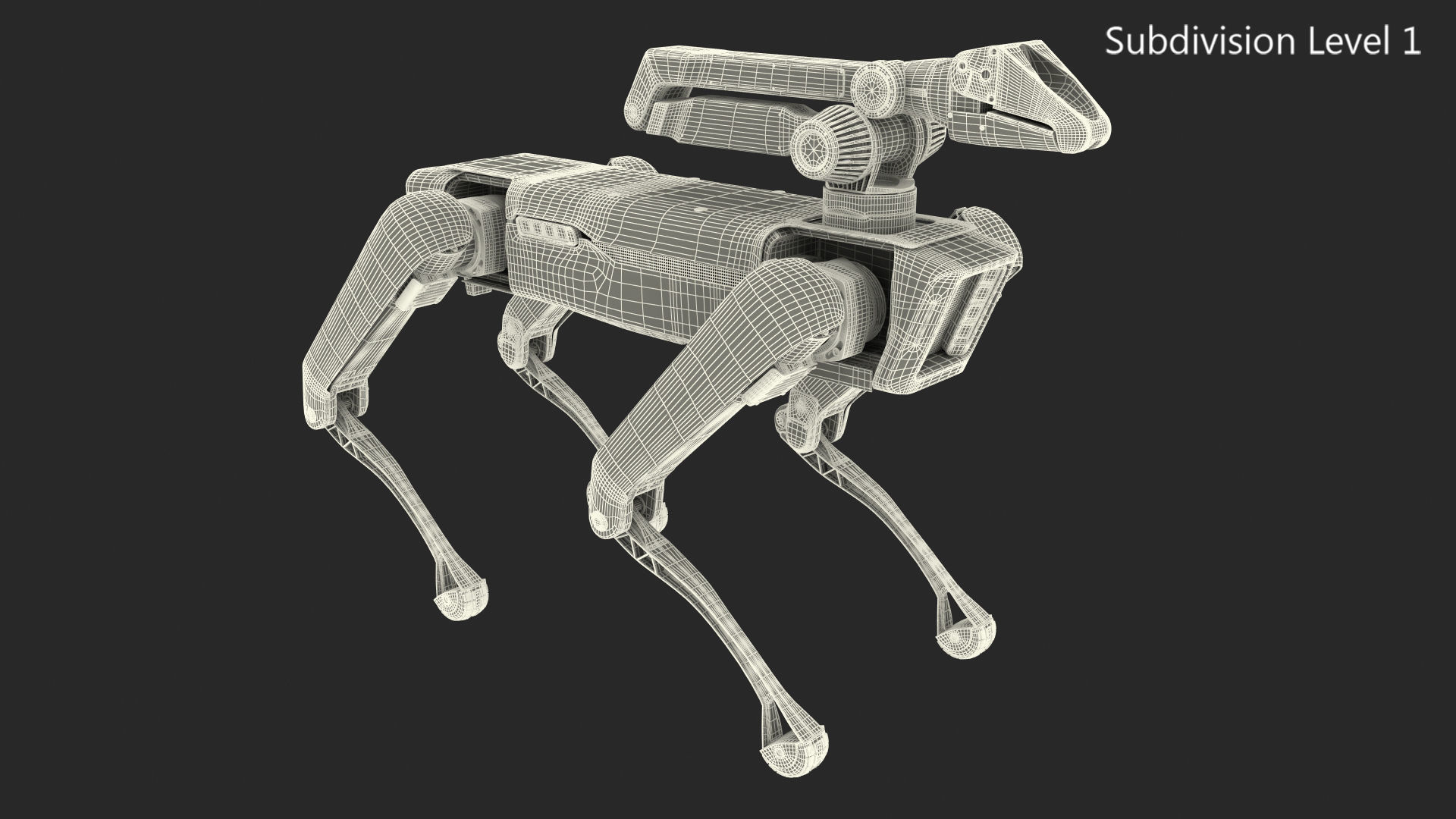SpotMini Boston Dynamics with Manipulator 3D model_19
