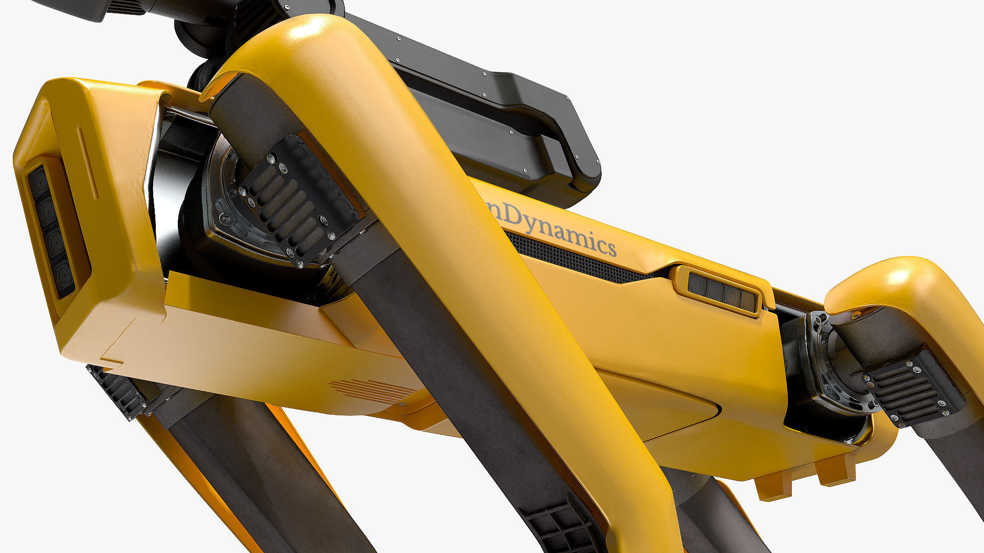 SpotMini Boston Dynamics with Manipulator 3D model_10