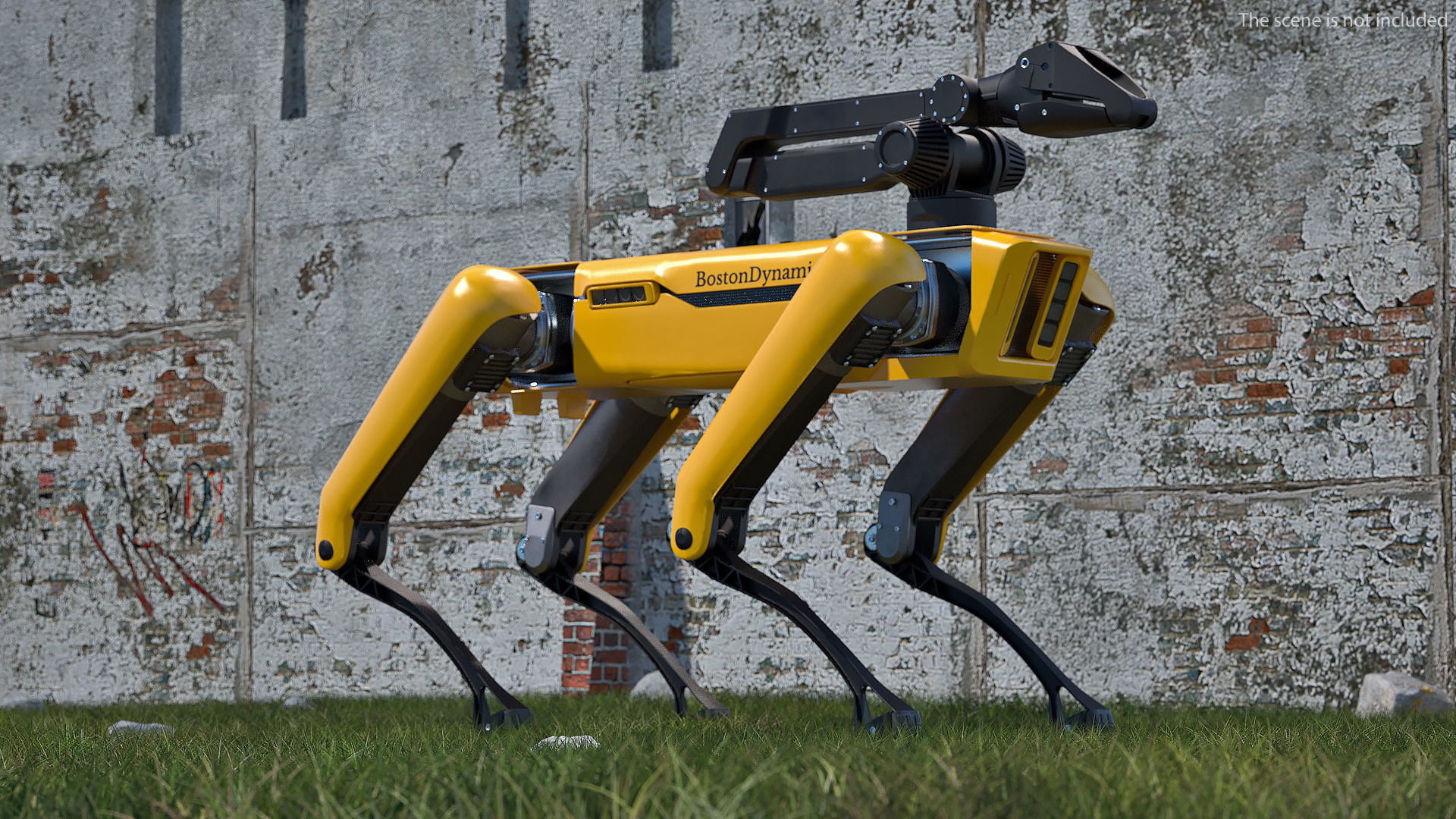 SpotMini Boston Dynamics with Manipulator 3D model_6