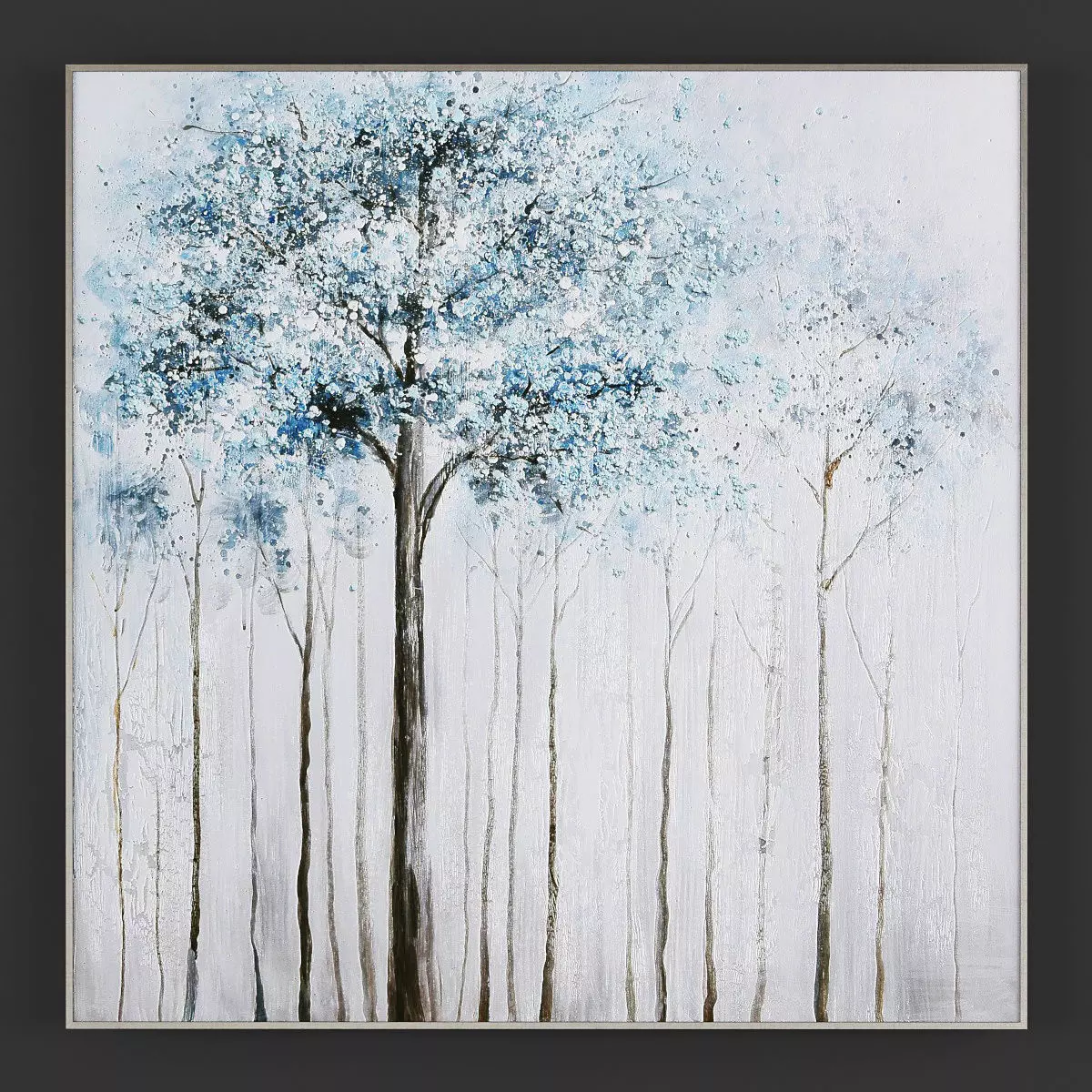 Pictures222 abstract painting of trees 3D model_0