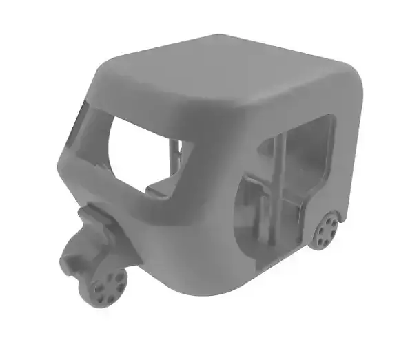 Auto Rickshaw Low-poly 3D model