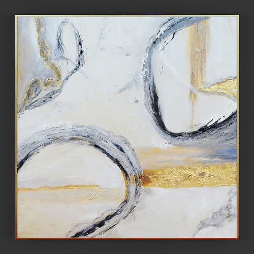Pictures224 abstract painting 3D model