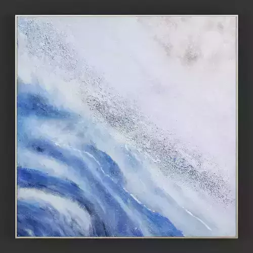 Pictures225 abstract painting with waves