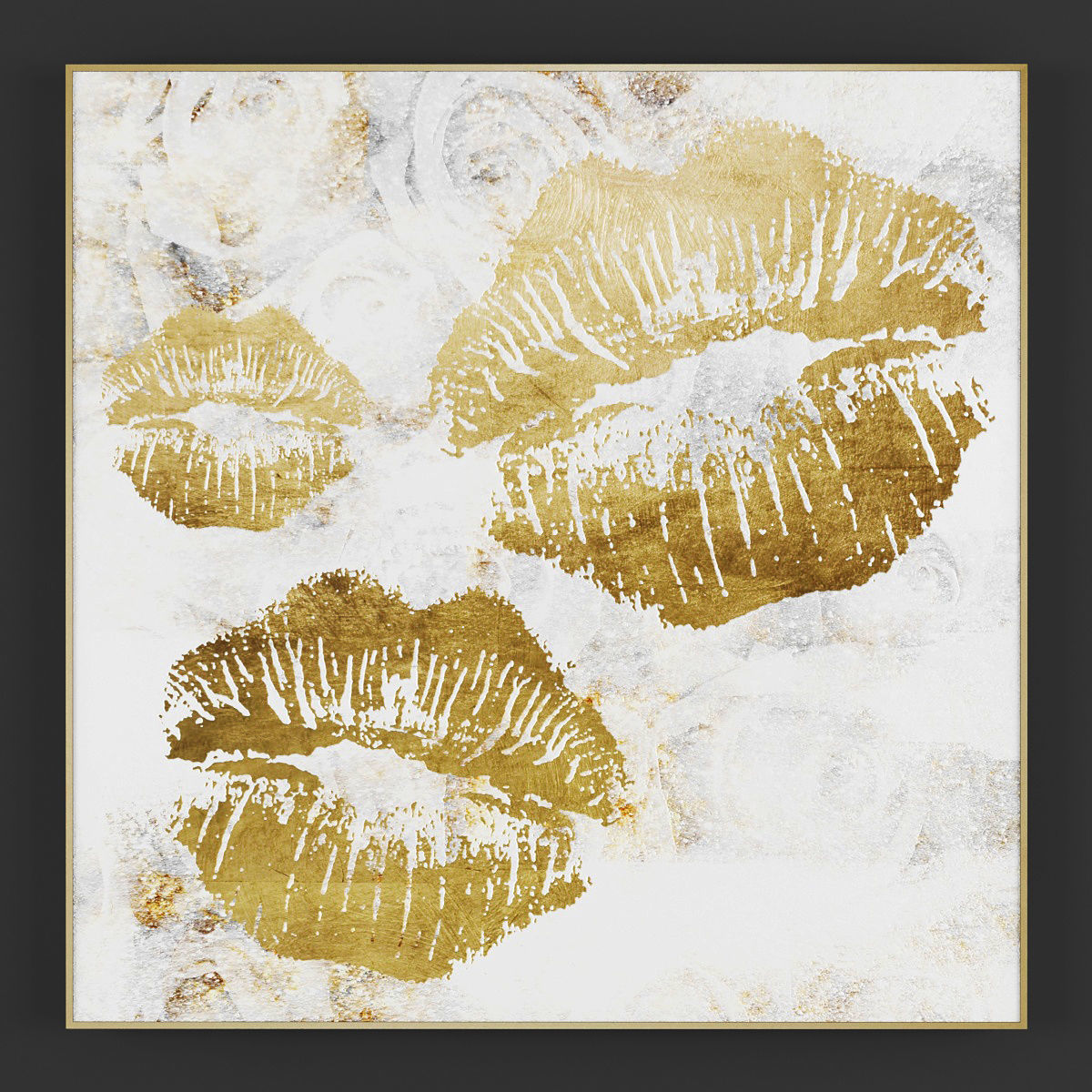 Pictures227 gold palm tree wall art 3D model_1