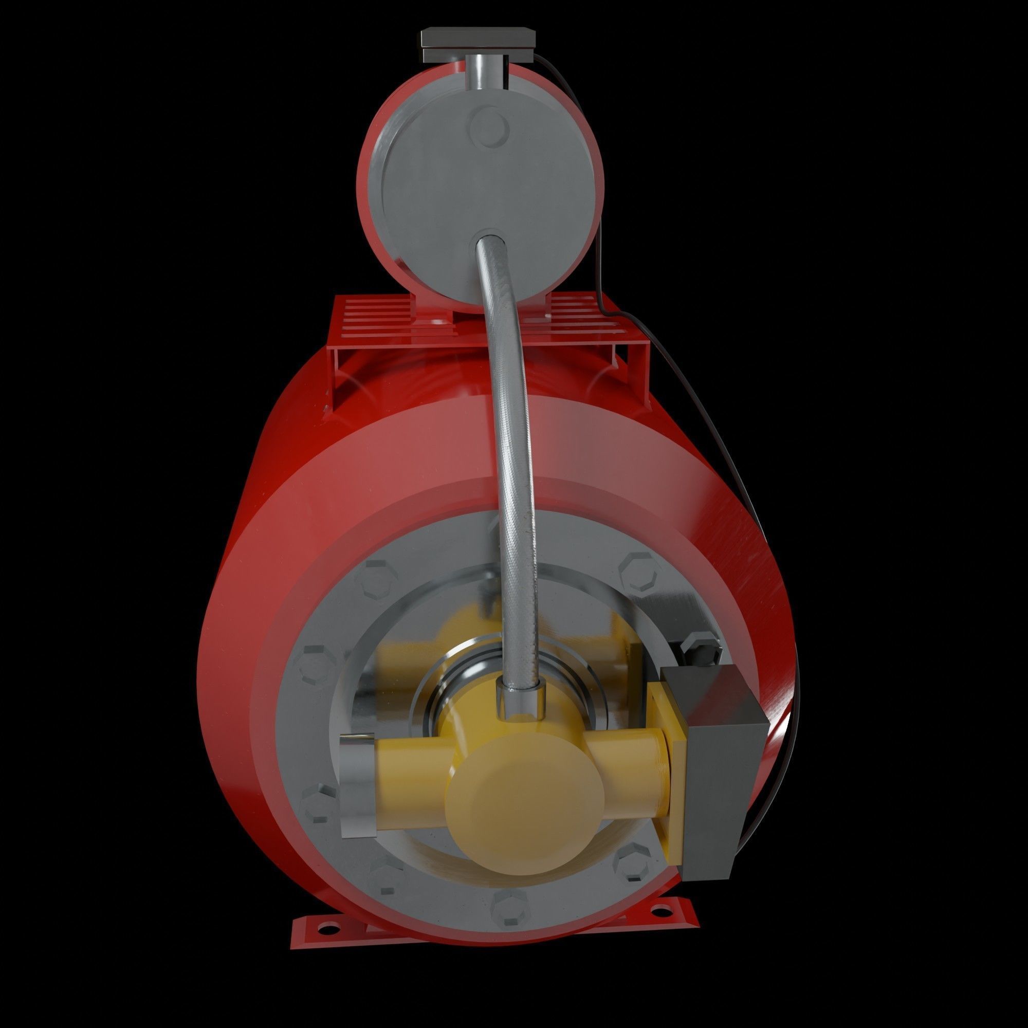 Water Pump Free 3D model_4