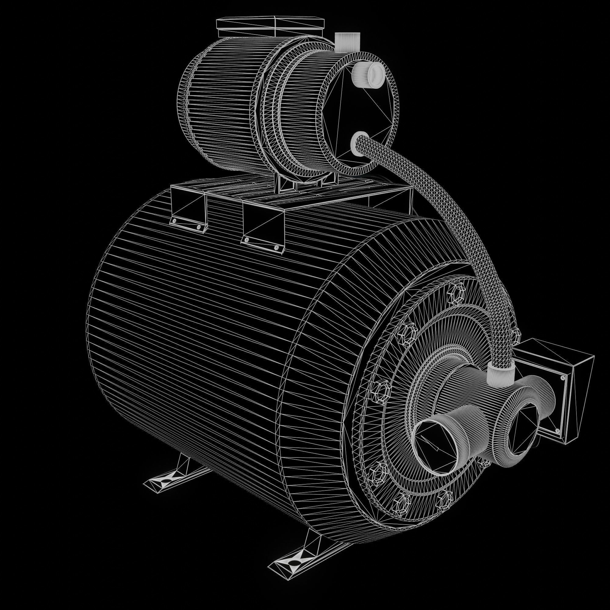 Water Pump Free 3D model_2