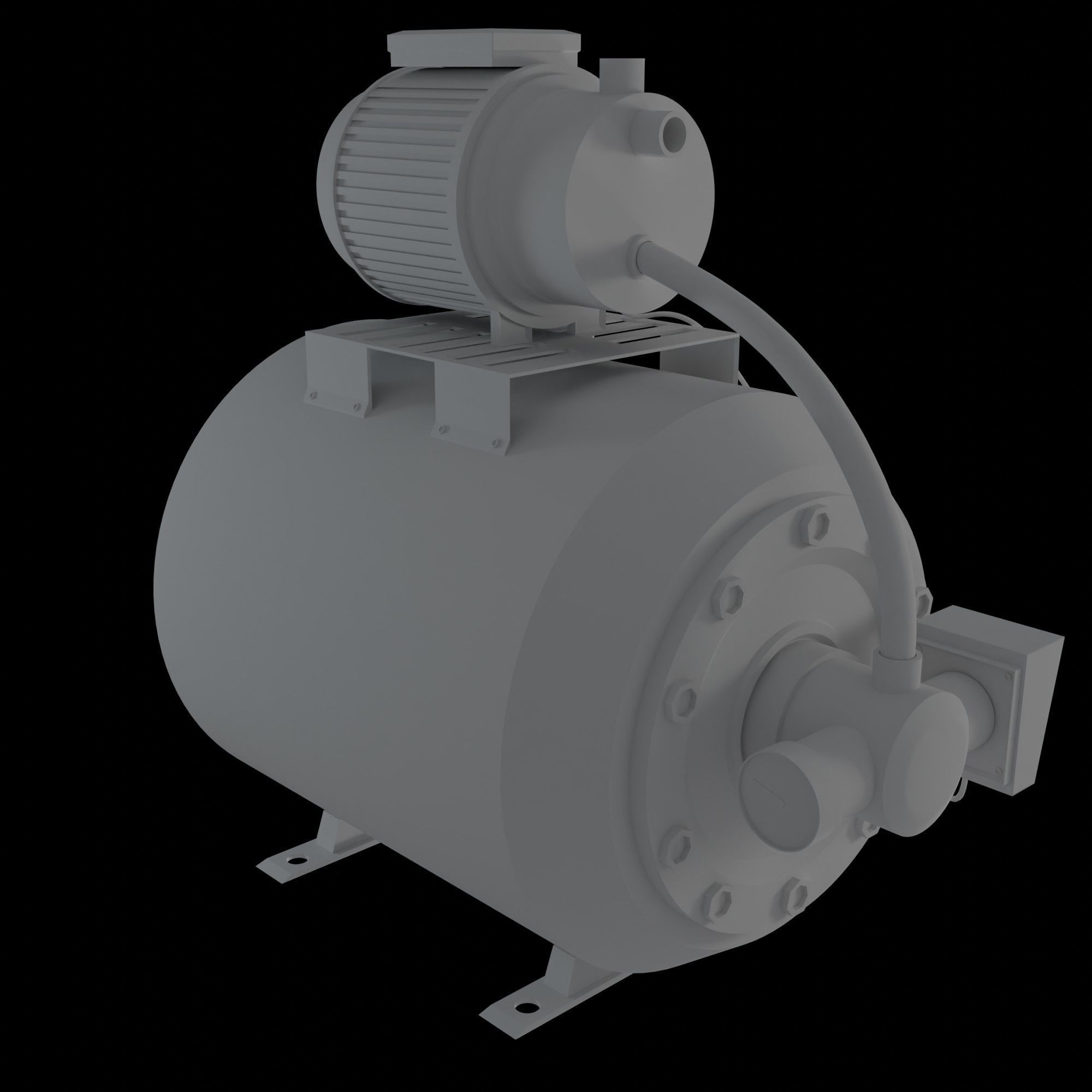 Water Pump Free 3D model_1