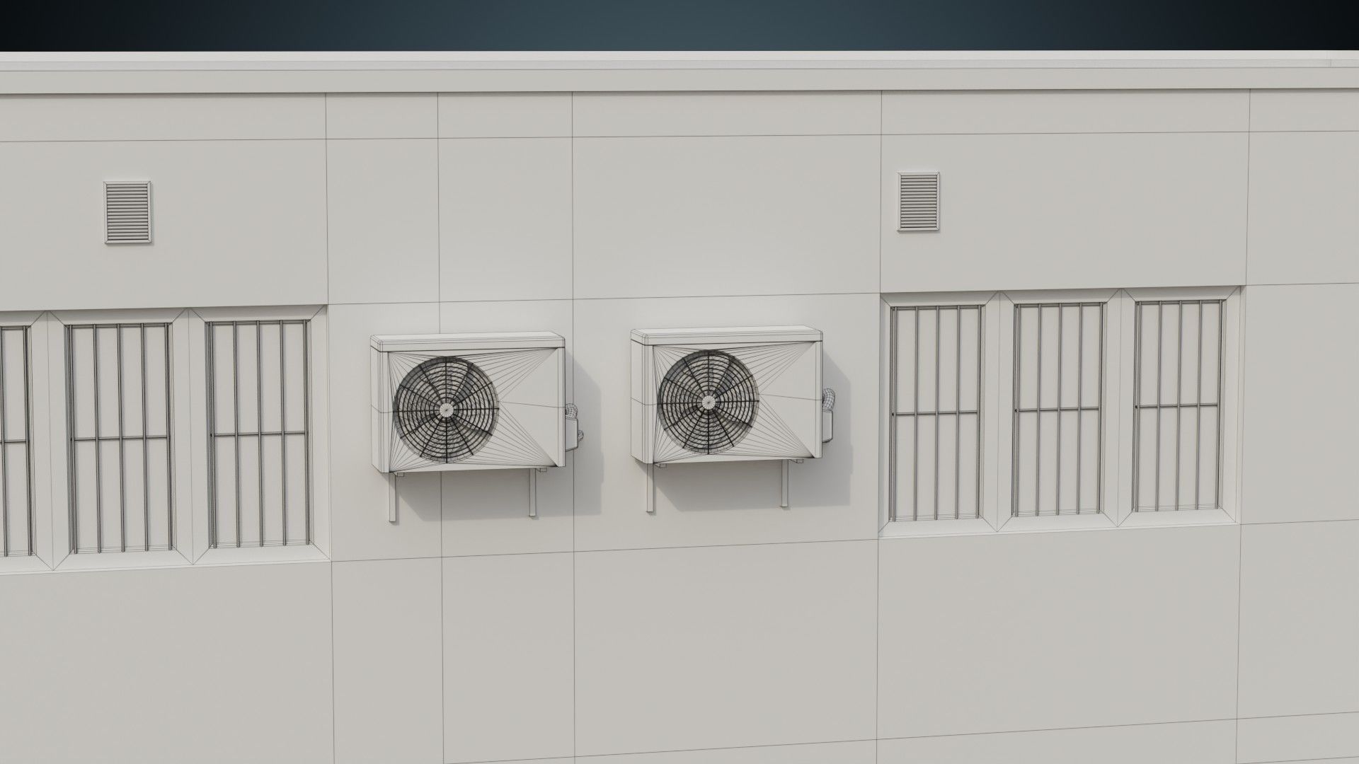 Building 14 Low-poly 3D model_12