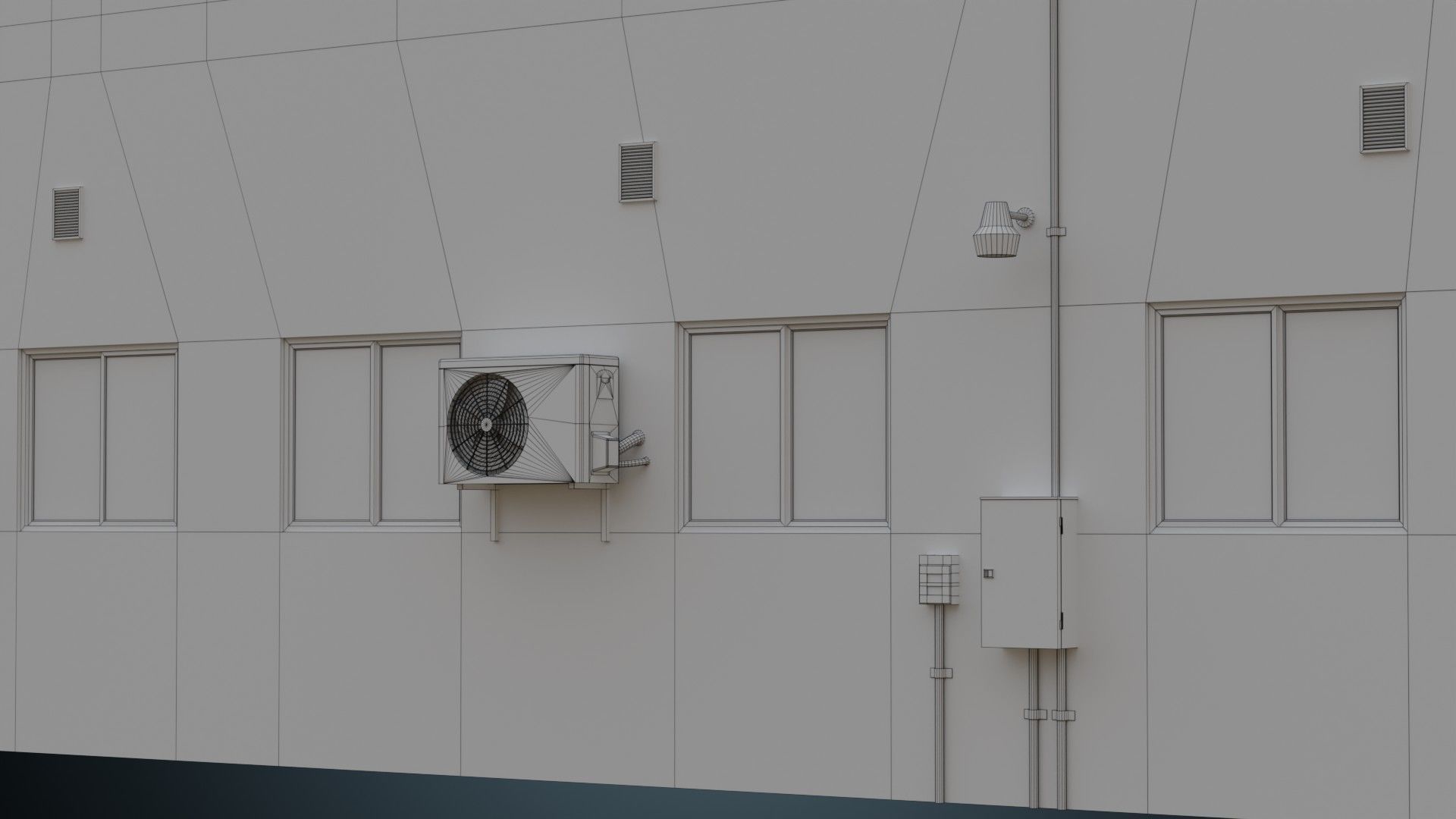 Building 14 Low-poly 3D model_14