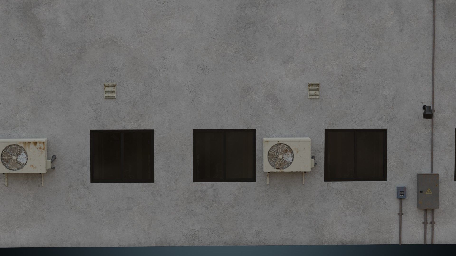 Building 14 Low-poly 3D model_9