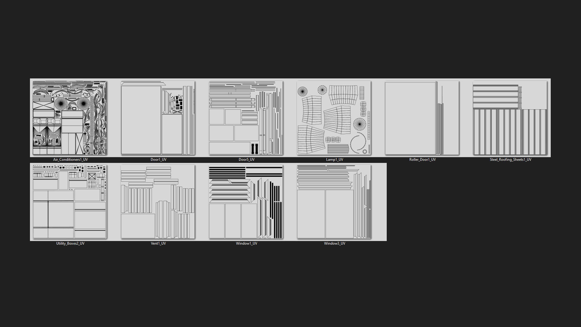 Building 14 Low-poly 3D model_15