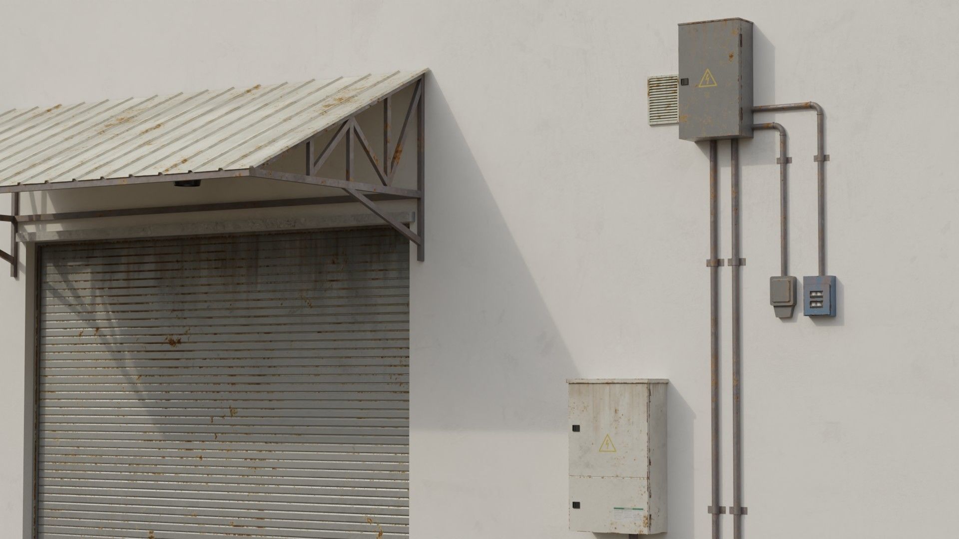 Building 14 Low-poly 3D model_8