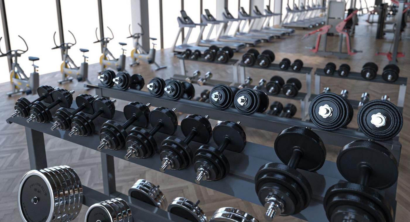 GYM ROOM 3D model_1