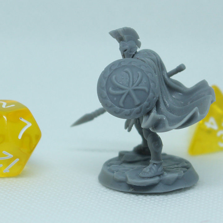 Hoplite spartan warrior 3D print model_2