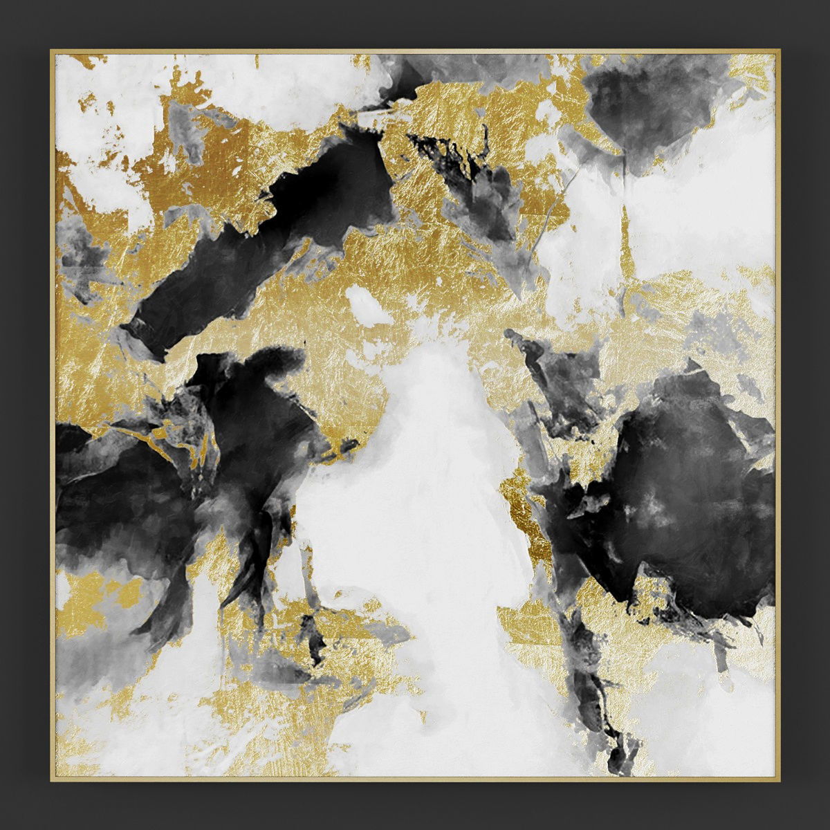 Pictures232 painting with silhouettes of people 3D model_4