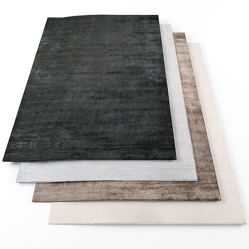 Rugs-1150 three rugs Low-poly 3D model