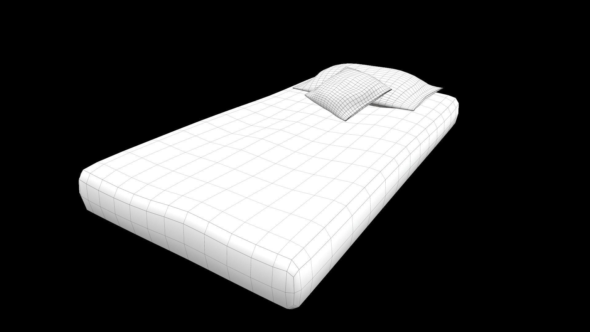 Mattress symphony memory foam Low-poly 3D model_10