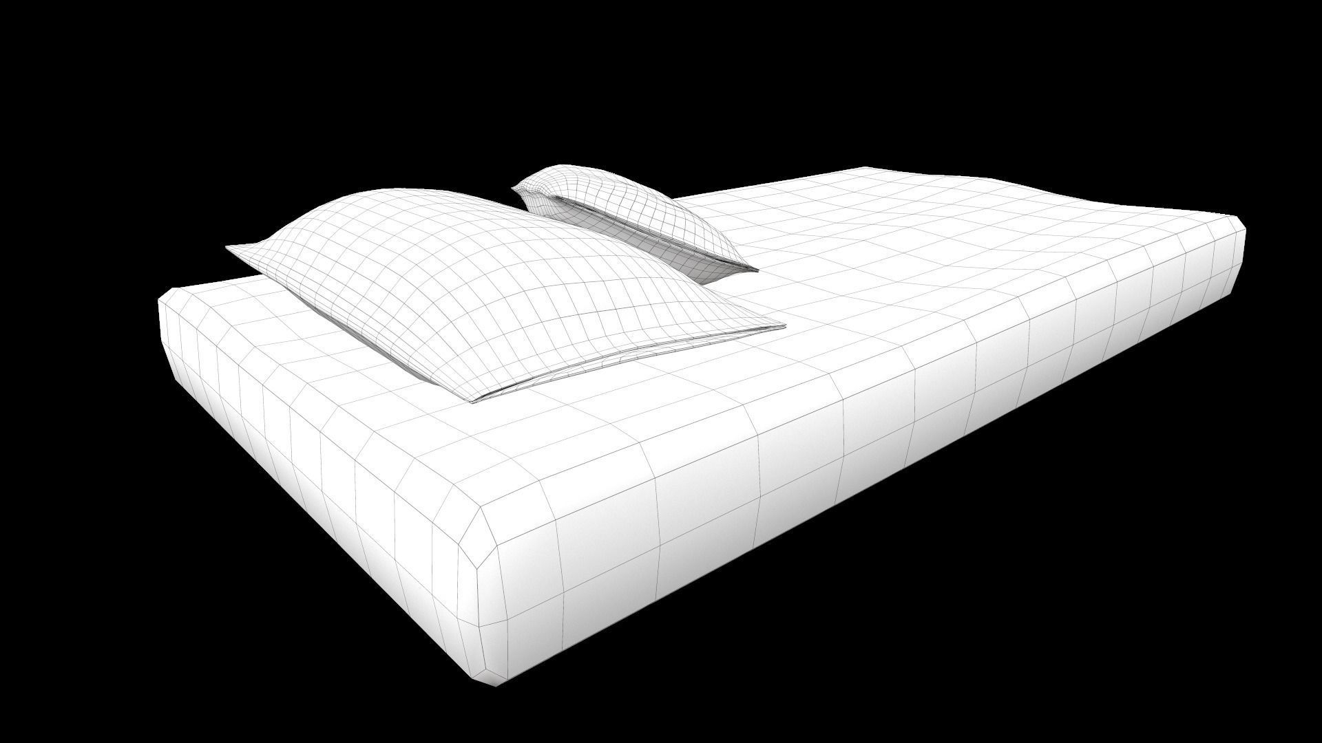 Mattress symphony memory foam Low-poly 3D model_12