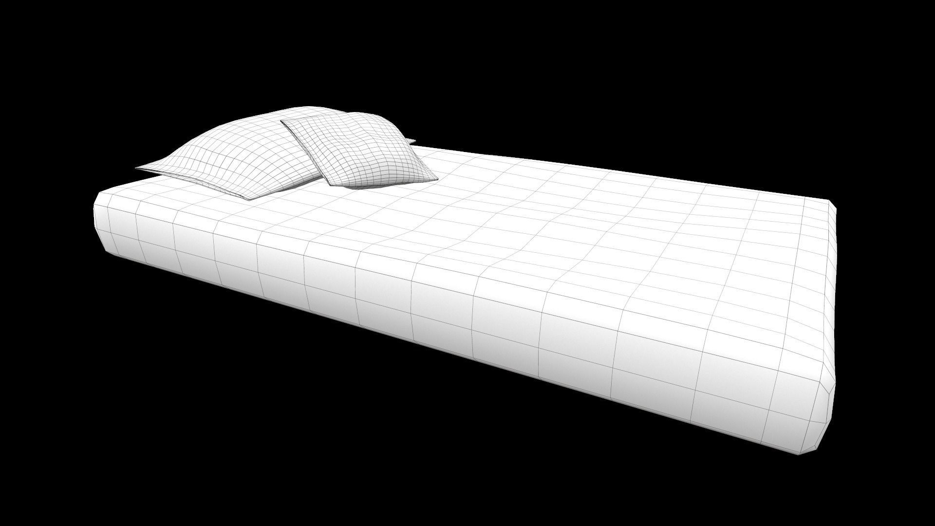 Mattress symphony memory foam Low-poly 3D model_11