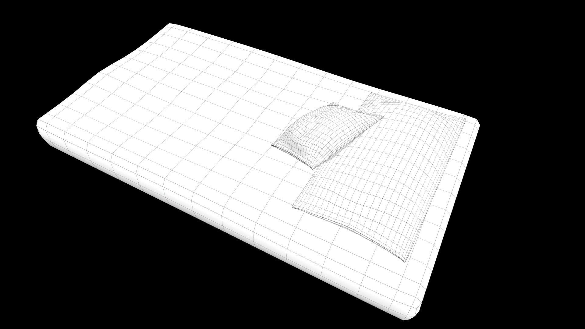 Mattress symphony memory foam Low-poly 3D model_15