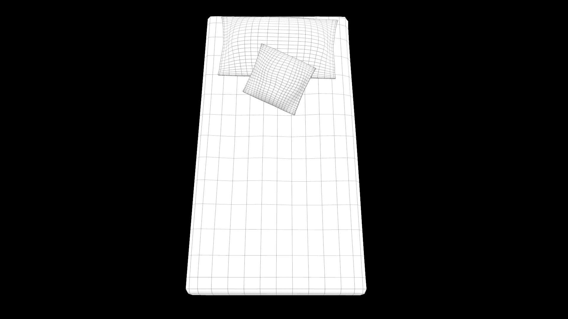 Mattress symphony memory foam Low-poly 3D model_14