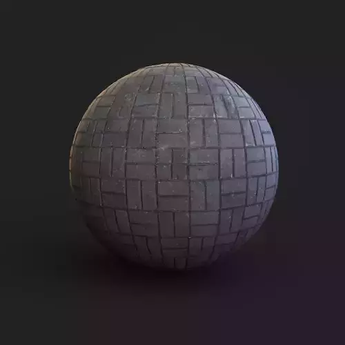 Photogrammetry Used floor bricks in two colors