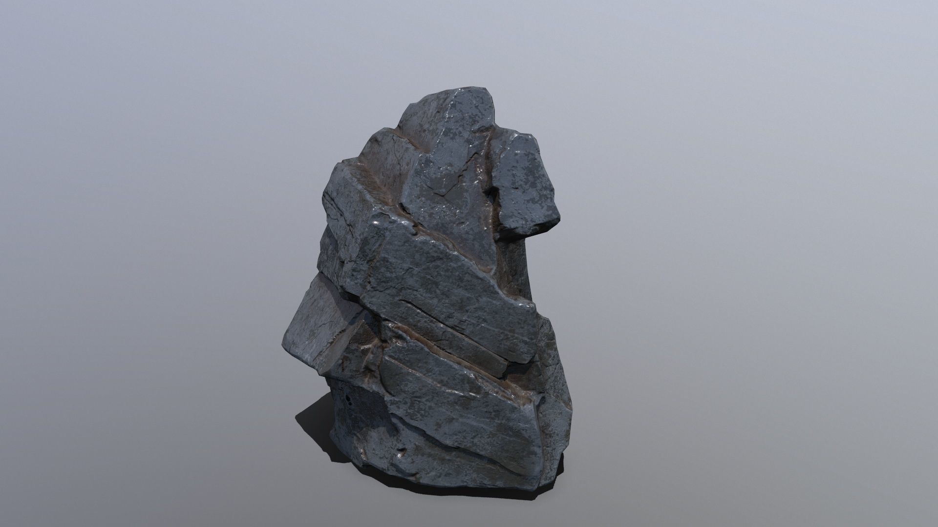 Rock Set Low-poly 3D model_18