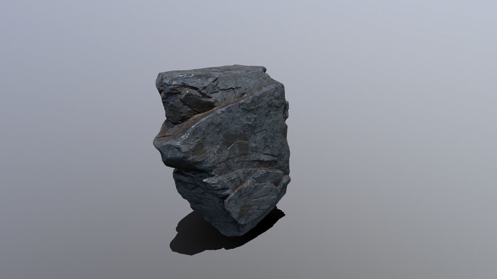 Rock Set Low-poly 3D model_21