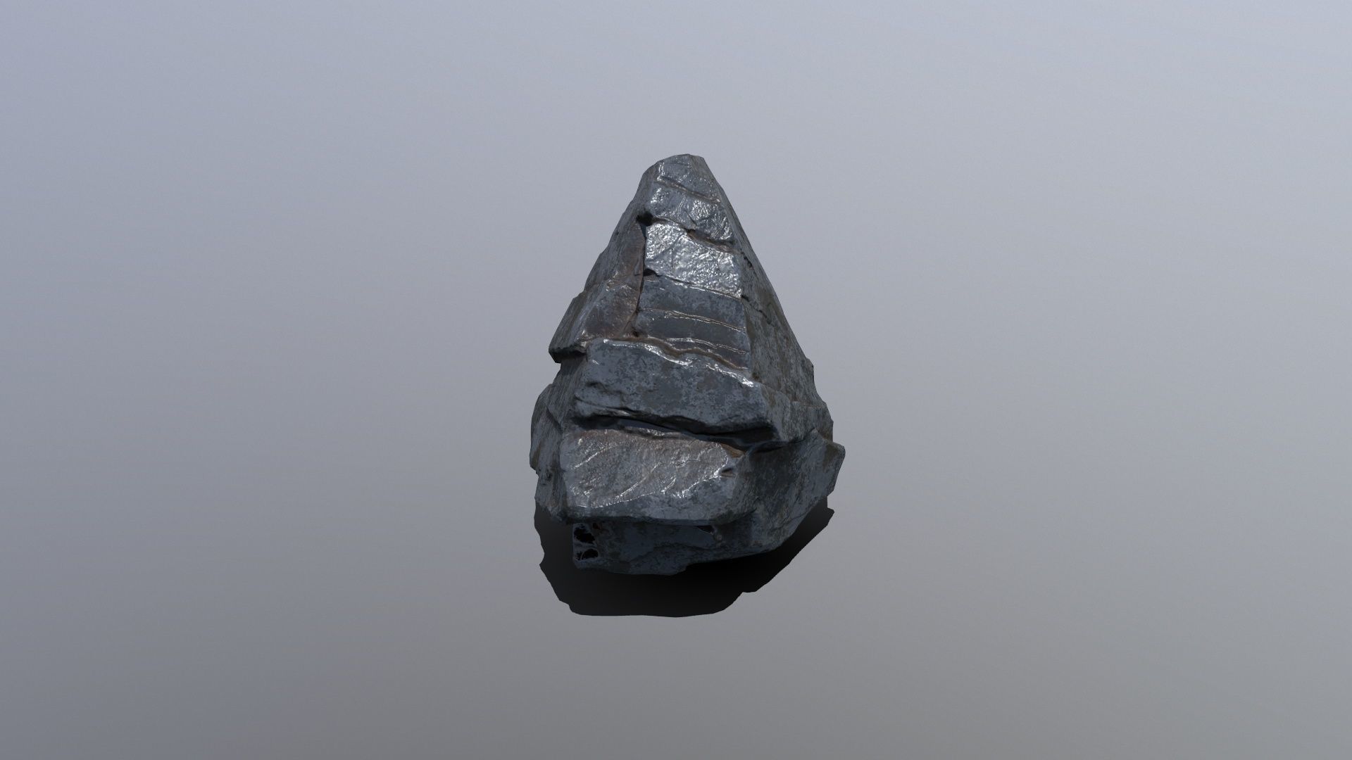 Rock Set Low-poly 3D model_5