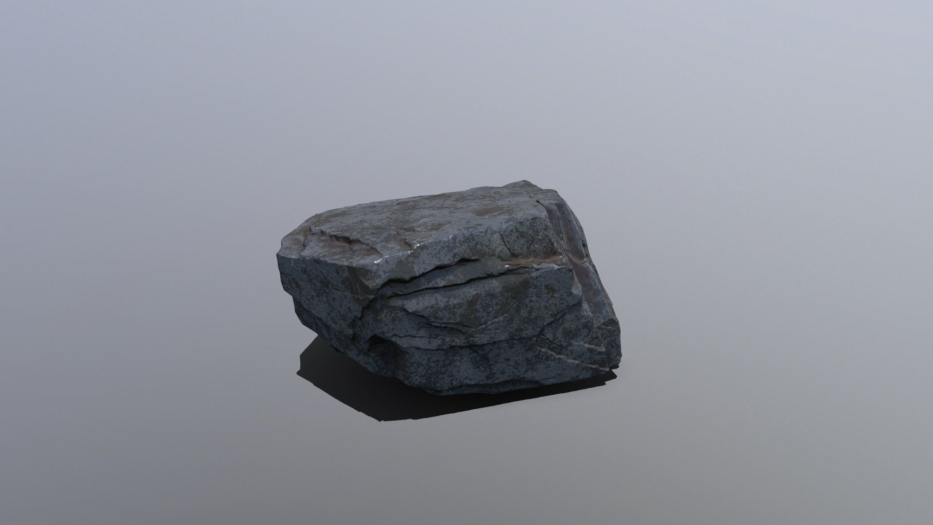 Rock Set Low-poly 3D model_11