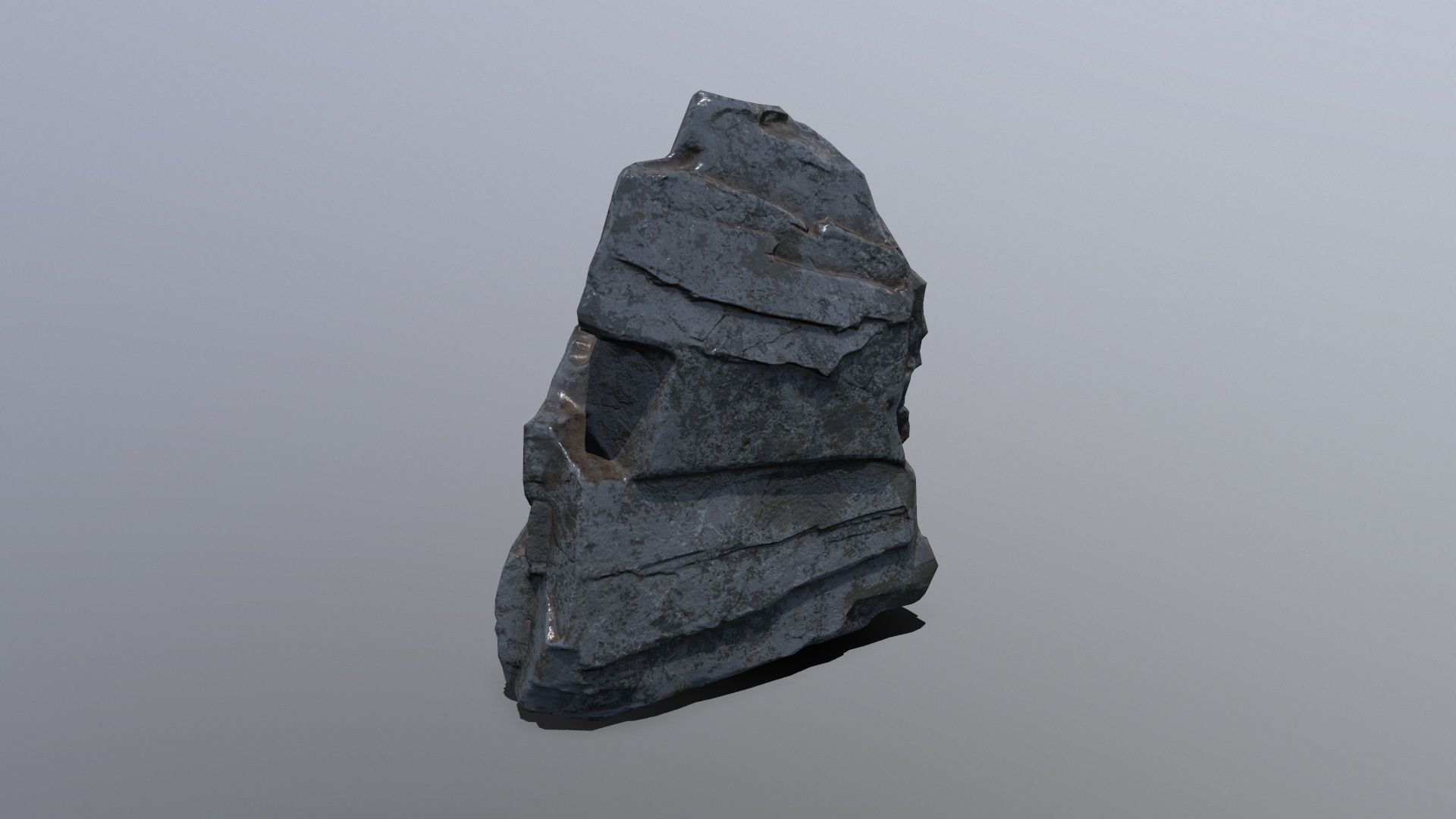 Rock Set Low-poly 3D model_19