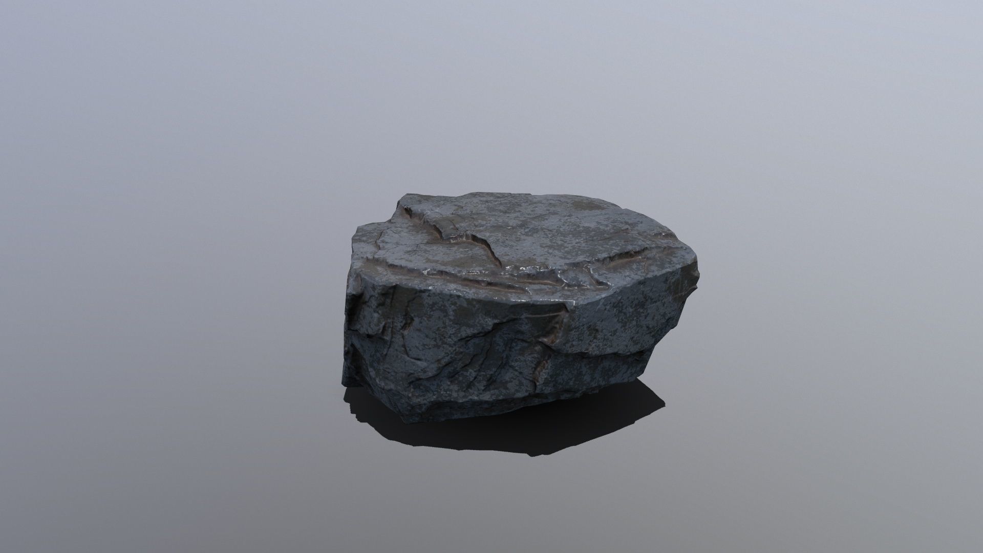 Rock Set Low-poly 3D model_10