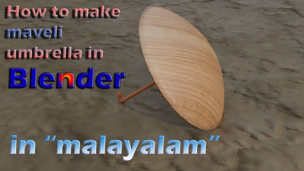 maveli umbrella 3D model_5