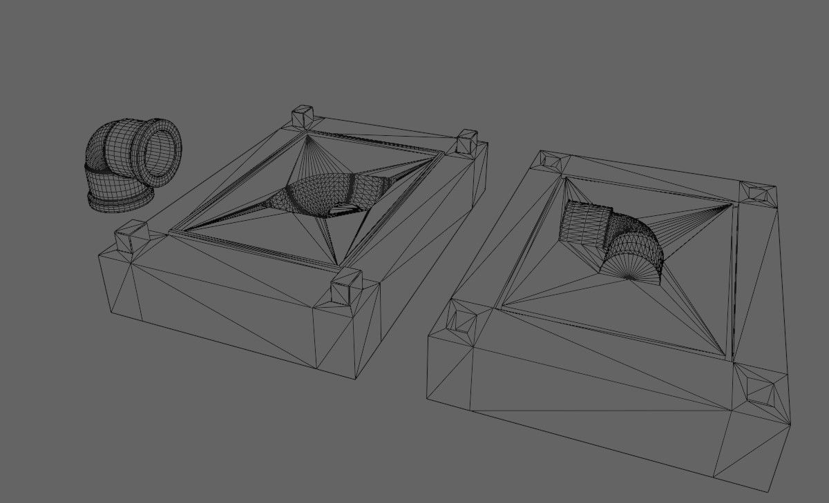 Mold for Pipe 90 Degree - Form - Molde Forma - Cano 3D print model_15