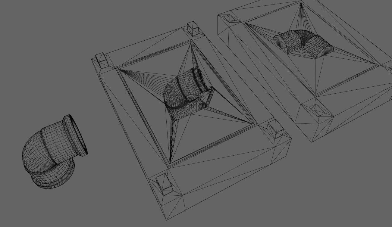 Mold for Pipe 90 Degree - Form - Molde Forma - Cano 3D print model_14