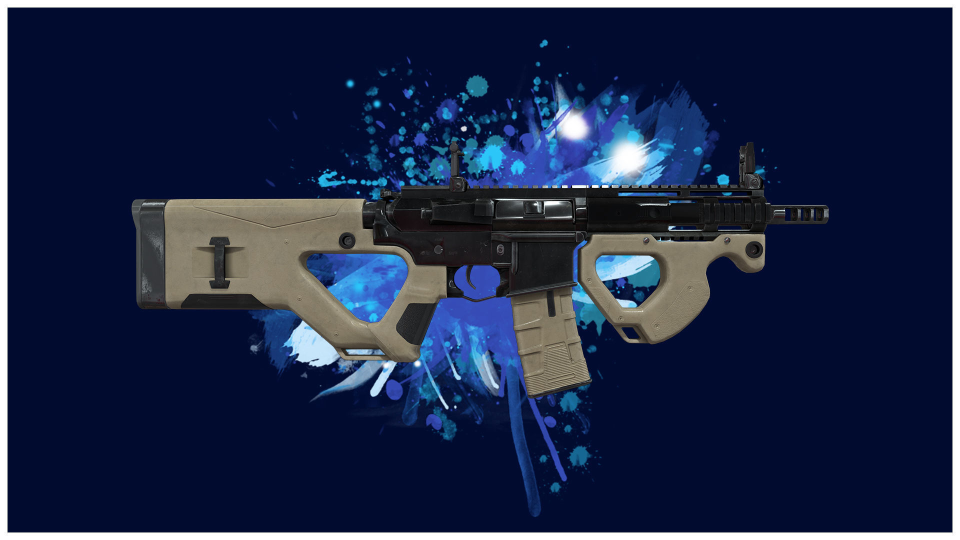 RIFLE 2 - M4 CQR Assualt Rifle - 4K Game Ready Low-poly 3D model_3