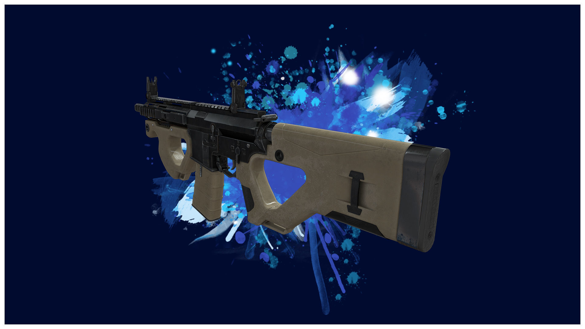 RIFLE 2 - M4 CQR Assualt Rifle - 4K Game Ready Low-poly 3D model_4