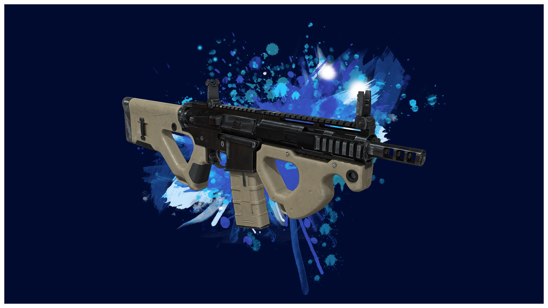 RIFLE 2 - M4 CQR Assualt Rifle - 4K Game Ready Low-poly 3D model_2