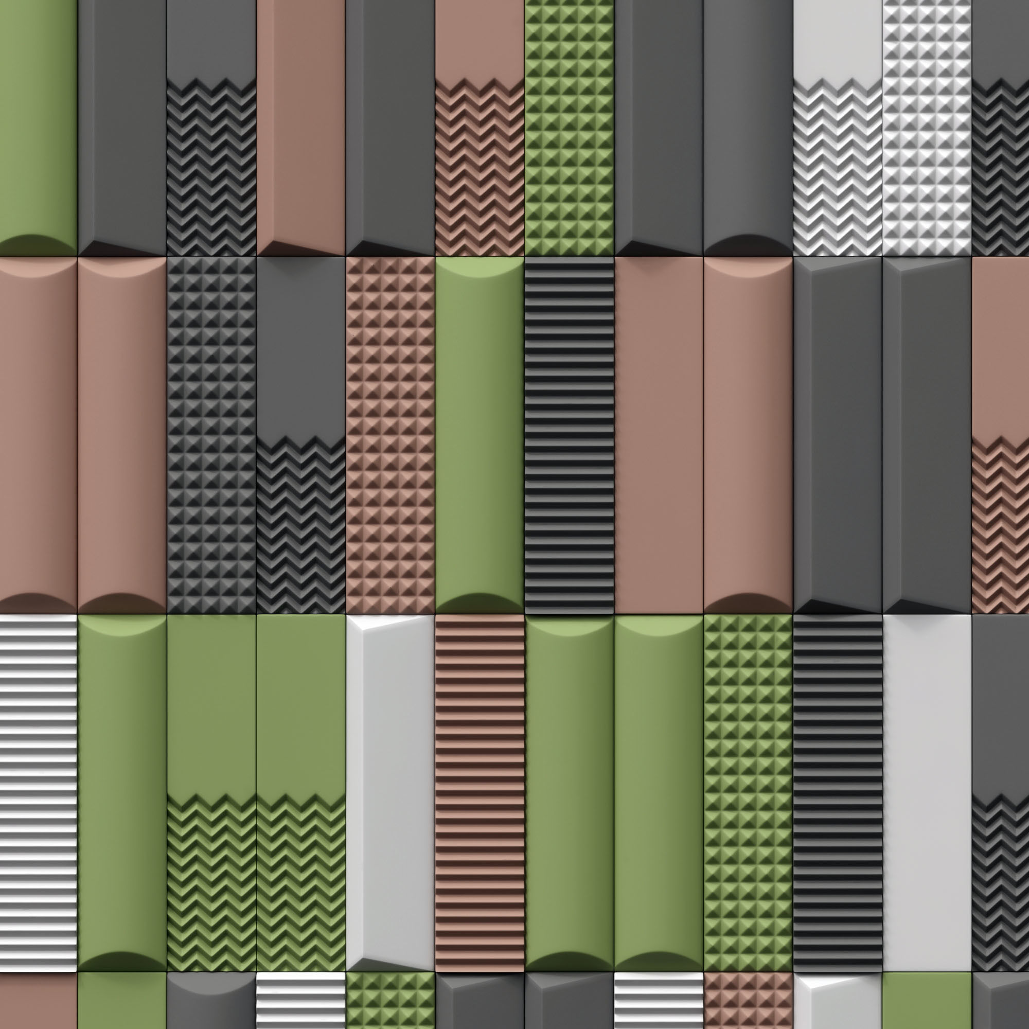 Tile Biscuit plain bianco 3D model_2